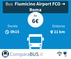 Pullman economico fiumicino-airport-fco a roma